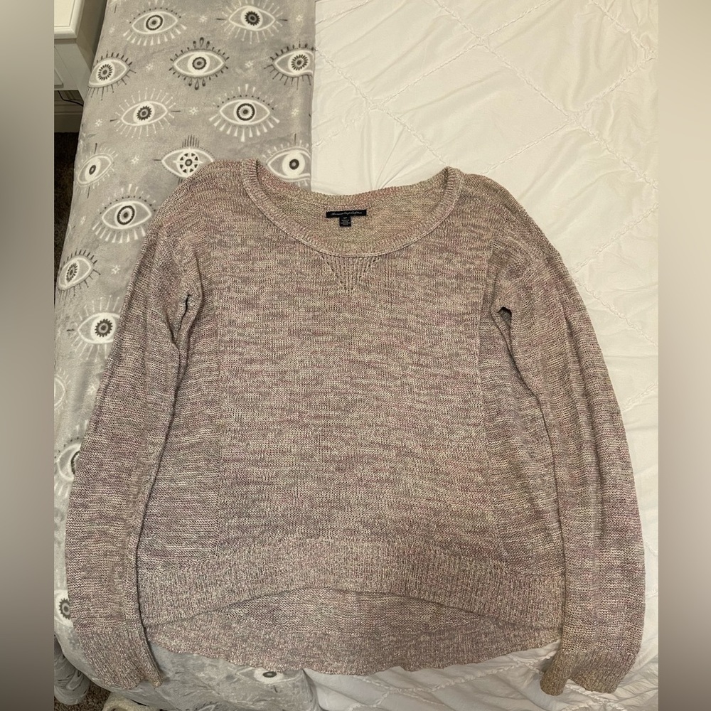 shimmery american eagle sweater